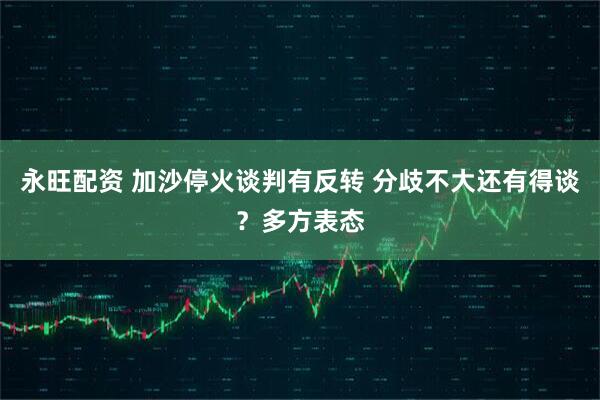 永旺配资 加沙停火谈判有反转 分歧不大还有得谈？多方表态