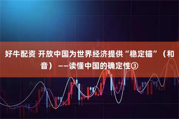 好牛配资 开放中国为世界经济提供“稳定锚”（和音） ——读懂中国的确定性③